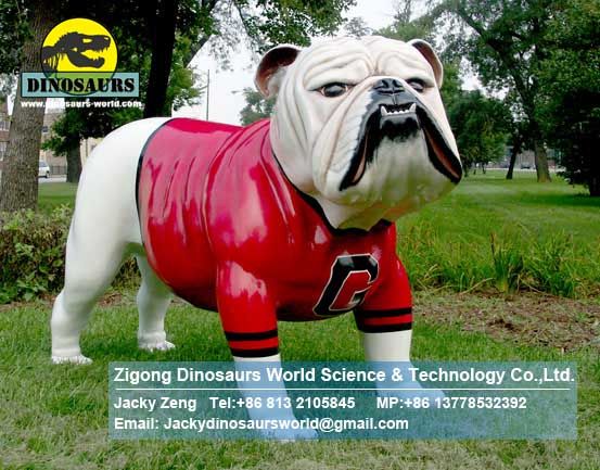 Playground festival decoration animals bulldog mascot DWA058